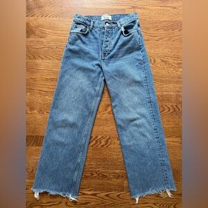 Reformation Light Blue Straight-Leg Jeans